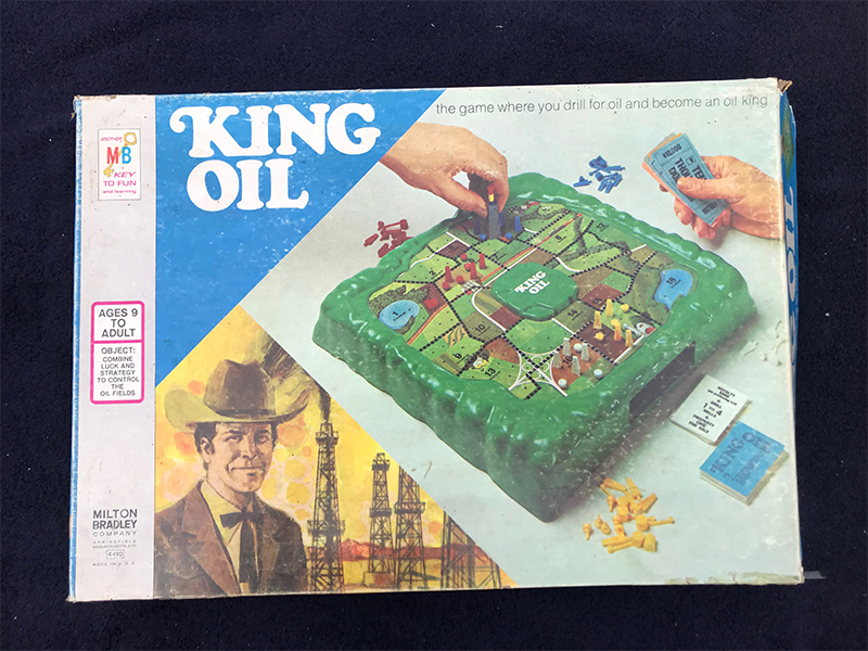 1974 King Oil Game Replacement 4 White Pipelines    Flat# LV GA12 