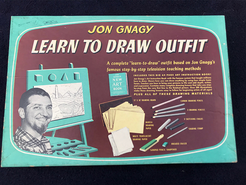 Vintage Jon Gnagy Learn To Draw Outfit Artist Drawing And Instructions