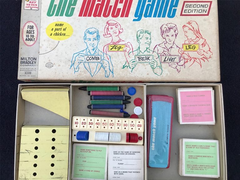 Vintage 1963 Milton Bradley The Match Game Board Game – goedenoldies