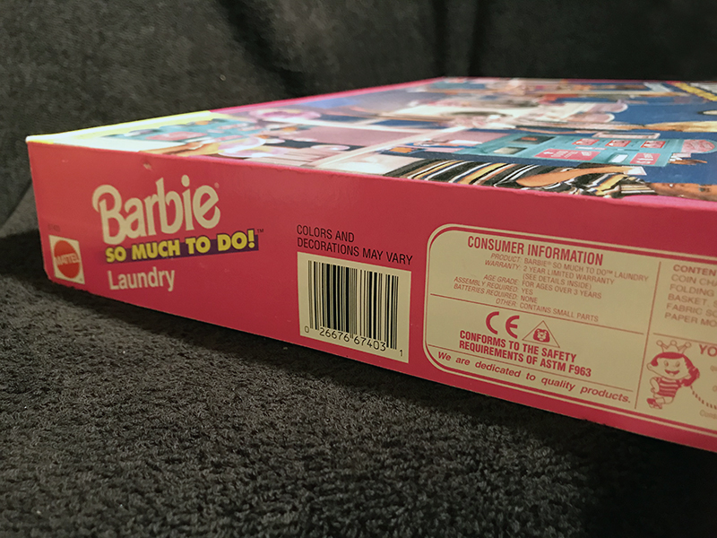 Barbie So Much To Do Laundry Play Set Mint In Sealed Box, 1995 Mattel ...