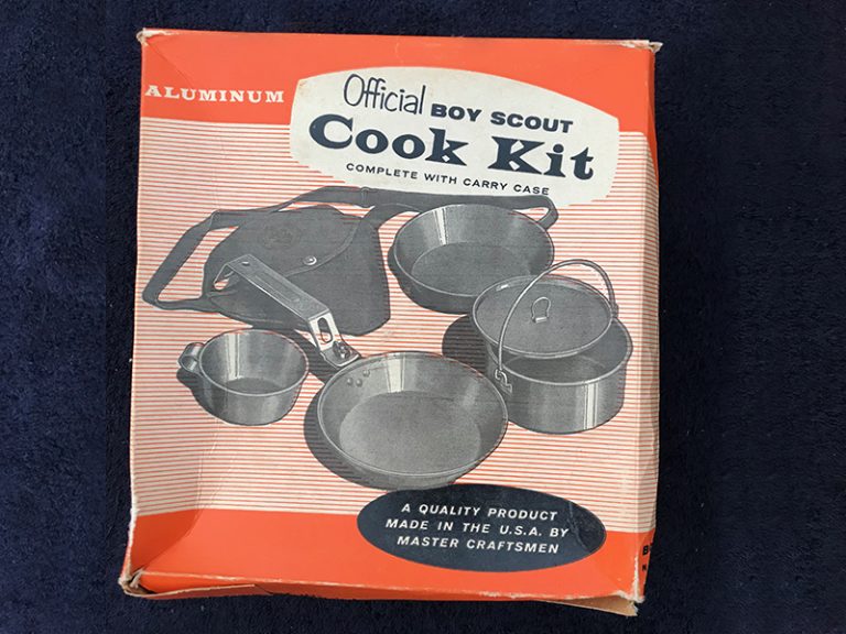 Vintage Official Boy Scout Cook Kit, complete with carry case and box ...