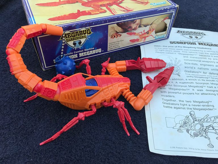 Vintage Kenner Megabug Gladiators Scorpion Toy Goedenoldies